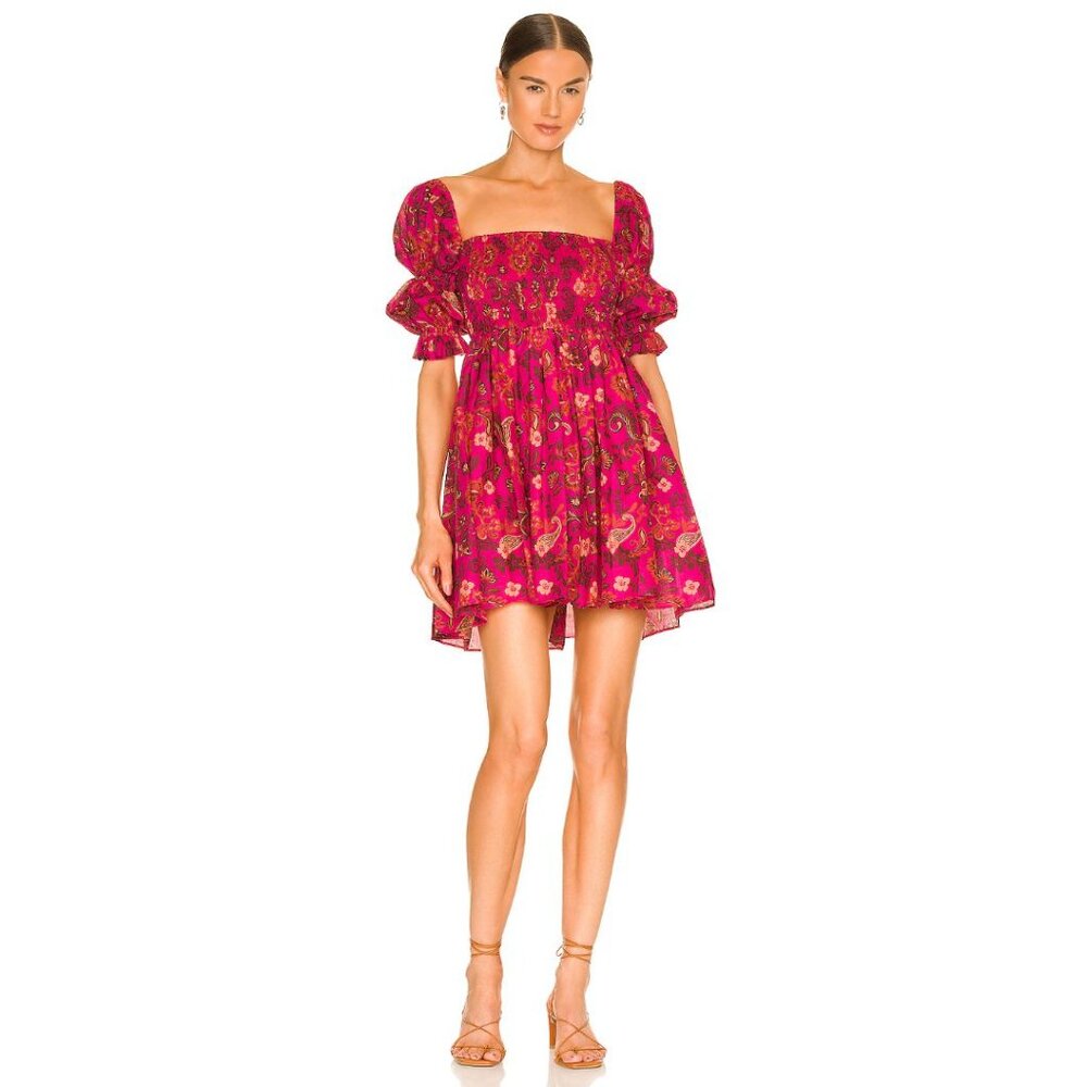 Misa Los Angeles Smocked Paisley Mini Dress